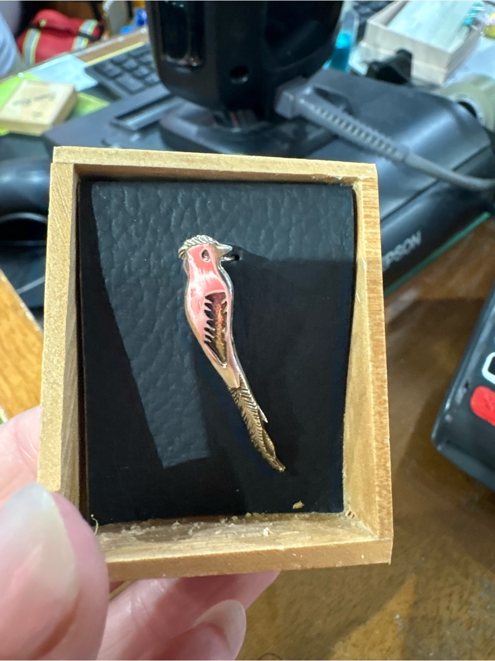 Bird-Shaped silver pendant